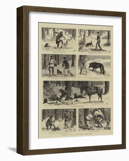 Forest Life in British Columbia-Charles Edwin Fripp-Framed Giclee Print