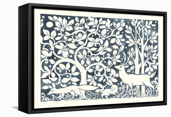 Forest Life IV-Miranda Thomas-Framed Stretched Canvas