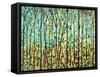 Forest Light-Herb Dickinson-Framed Stretched Canvas