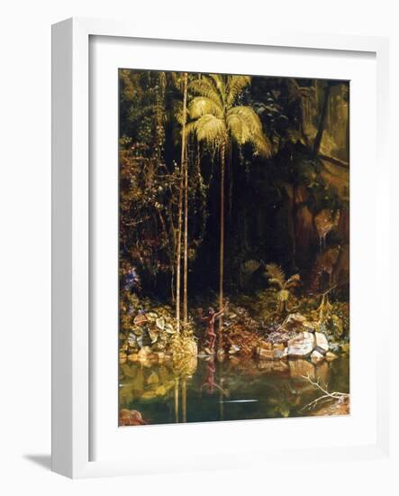 Forest Mirror, Queensland-Charles E Gordon Frazer-Framed Art Print