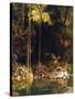 Forest Mirror, Queensland-Charles E Gordon Frazer-Stretched Canvas