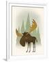 Forest Moose-Ryan Fowler-Framed Art Print