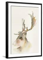 Forest Odyssey - Stag-Kristine Hegre-Framed Giclee Print