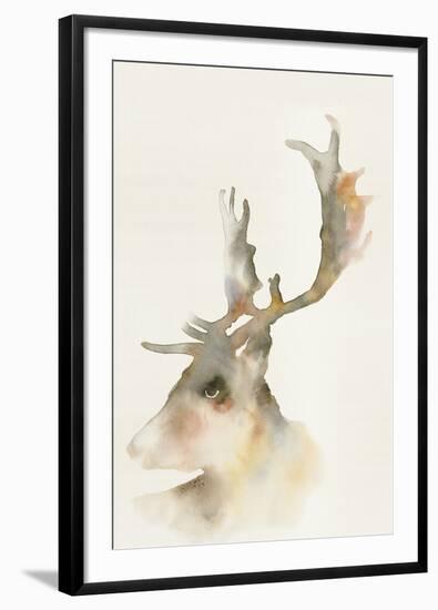 Forest Odyssey - Stag-Kristine Hegre-Framed Giclee Print