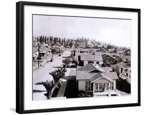 Forest of Derricks in the Signal Hill Oil Fields Near Long Beach, California, 1933-null-Framed Photo