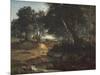 Forest of Fontainebleau, 1834-Jean-Baptiste-Camille Corot-Mounted Giclee Print