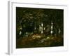 Forest of Fontainebleau, 1868 (Oil on Canvas)-Narcisse Virgile Diaz de la Pena-Framed Giclee Print