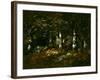 Forest of Fontainebleau, 1868 (Oil on Canvas)-Narcisse Virgile Diaz de la Pena-Framed Giclee Print