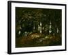 Forest of Fontainebleau, 1868 (Oil on Canvas)-Narcisse Virgile Diaz de la Pena-Framed Giclee Print