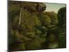 Forest of Fontainebleau,-Gustave Courbet-Mounted Art Print