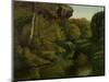 Forest of Fontainebleau,-Gustave Courbet-Mounted Art Print