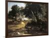 Forest of Fontainebleu-Jean-Baptiste-Camille Corot-Framed Art Print