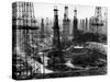 Forest of Wells, Rigs and Derricks Crowd the Signal Hill Oil Fields-Andreas Feininger-Stretched Canvas