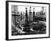 Forest of Wells, Rigs and Derricks Crowd the Signal Hill Oil Fields-Andreas Feininger-Framed Photographic Print