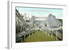 Forest Park Roller Coaster-null-Framed Art Print