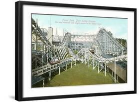 Forest Park Roller Coaster-null-Framed Art Print