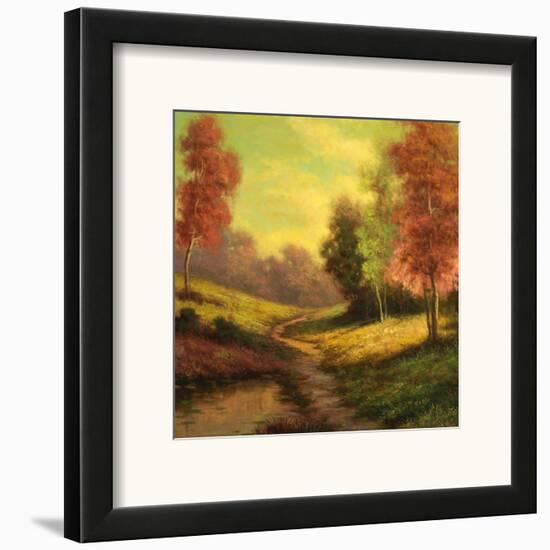 Forest Path at Sundown-Pierre-Framed Art Print