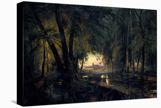 Forest Path Near Spandau, 1835-Carl Blechen-Stretched Canvas