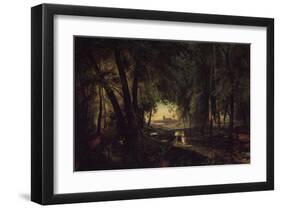 Forest Path near Spandau-Karl Blechen-Framed Art Print