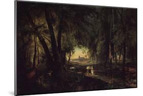 Forest Path near Spandau-Karl Blechen-Mounted Art Print