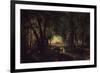 Forest Path near Spandau-Karl Blechen-Framed Art Print