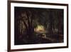 Forest Path near Spandau-Karl Blechen-Framed Art Print