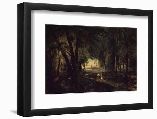 Forest Path near Spandau-Karl Blechen-Framed Art Print