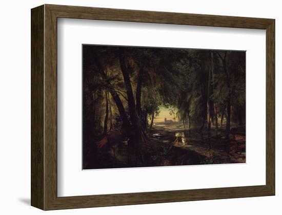 Forest Path near Spandau-Karl Blechen-Framed Art Print