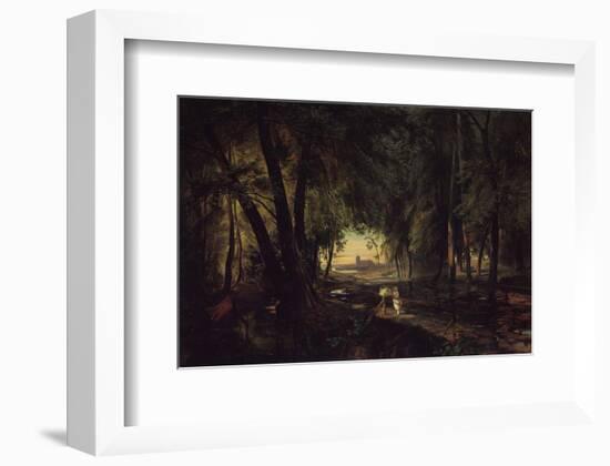 Forest Path near Spandau-Karl Blechen-Framed Art Print