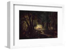 Forest Path near Spandau-Karl Blechen-Framed Art Print