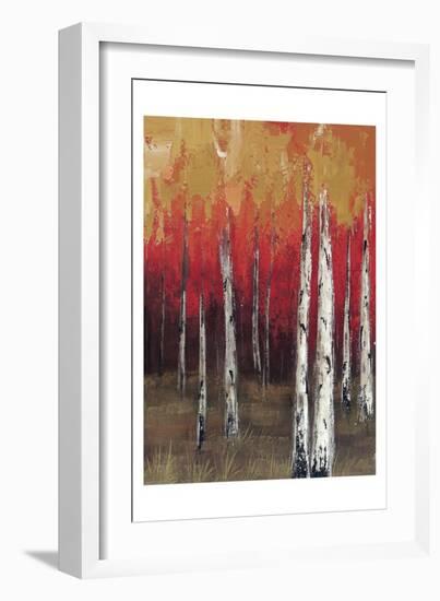 Forest Red 2-Sunny-Framed Art Print