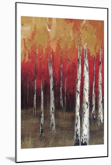 Forest Red 2-Sunny-Mounted Art Print