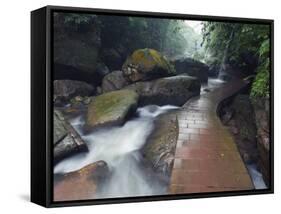 Forest River in the Sidonggou Nature Reserve Near Chushui, Guizhou Province, China, Asia-Christian Kober-Framed Stretched Canvas