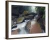 Forest River in the Sidonggou Nature Reserve Near Chushui, Guizhou Province, China, Asia-Christian Kober-Framed Photographic Print