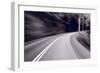 Forest Road Trip BW-Steve Gadomski-Framed Photographic Print