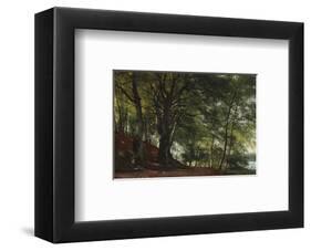 Forest Scene from Soro, Denmark-Carl Frederic Aagaard-Framed Premium Giclee Print