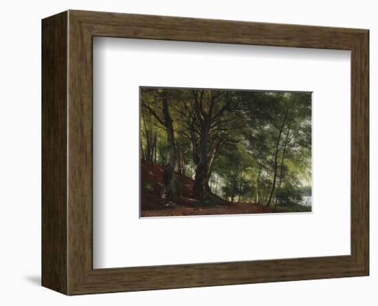 Forest Scene from Soro, Denmark-Carl Frederic Aagaard-Framed Premium Giclee Print