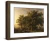 Forest Scene-Barend Cornelis Koekkoek-Framed Art Print