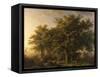 Forest Scene-Barend Cornelis Koekkoek-Framed Stretched Canvas