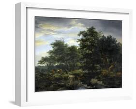 Forest Scene-Jacob Isaacksz Van Ruisdael-Framed Art Print