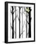 Forest Silhouette II-Erica J^ Vess-Framed Art Print