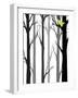 Forest Silhouette II-Erica J^ Vess-Framed Art Print