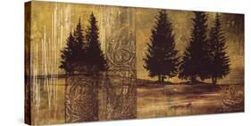Forest Silhouettes II-Linda Thompson-Stretched Canvas