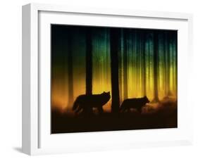 Forest Spirits-Julie Fain-Framed Art Print