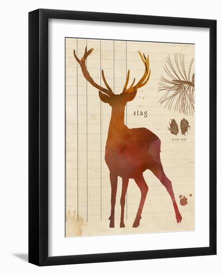 Forest Stag-Z Studio-Framed Art Print