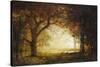 Forest Sunrise-Albert Bierstadt-Stretched Canvas