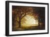 Forest Sunrise-Albert Bierstadt-Framed Premium Giclee Print