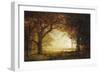 Forest Sunrise-Albert Bierstadt-Framed Premium Giclee Print