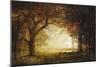 Forest Sunrise-Albert Bierstadt-Mounted Premium Giclee Print