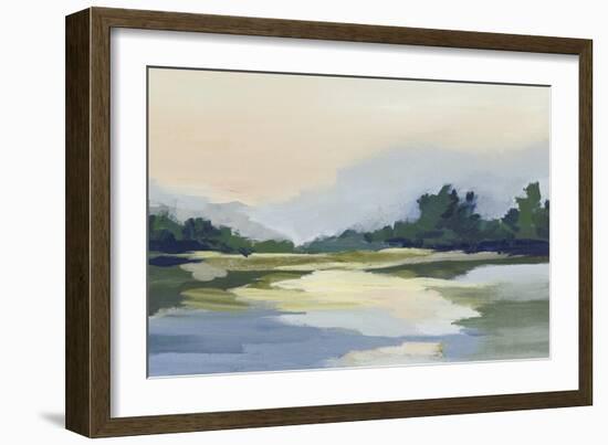 Forest Sunset View-null-Framed Art Print